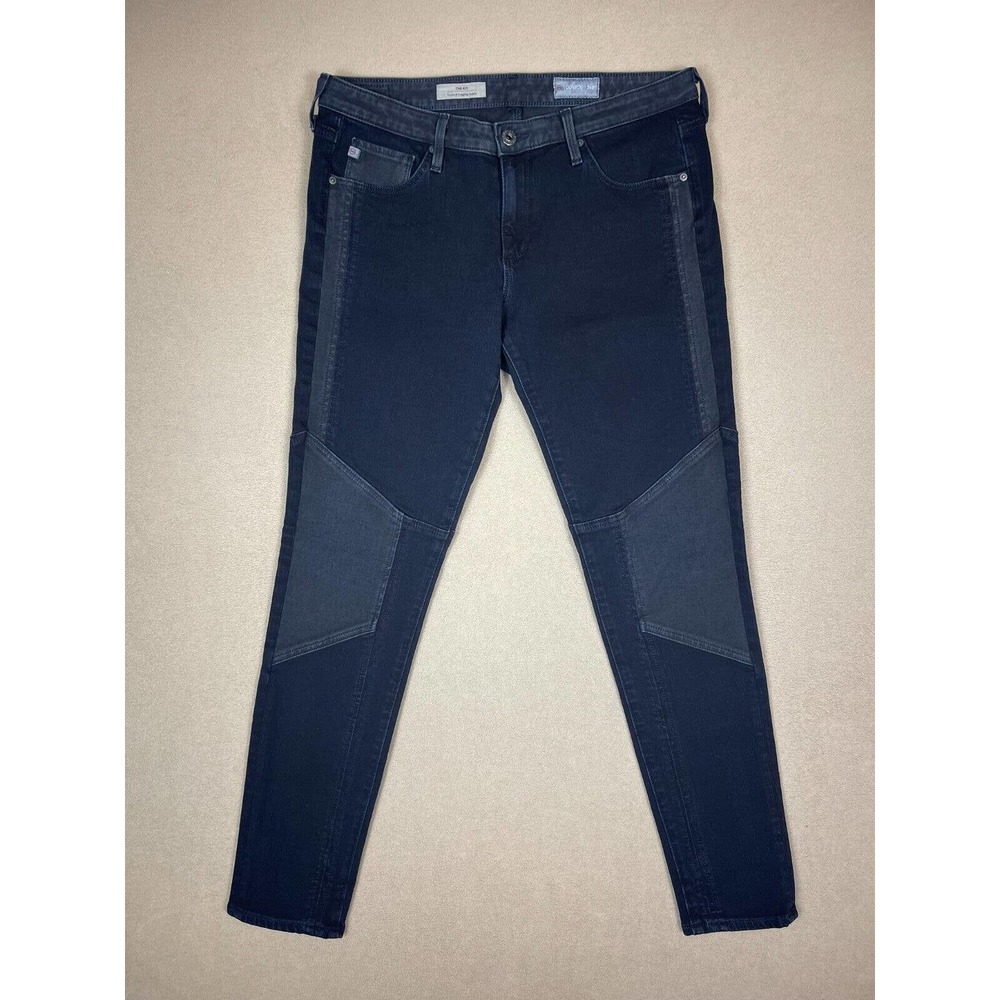 Adriano Goldshmied Jeans Adult 30 Black The Kit Seamed Legging Ankle Womens Slim